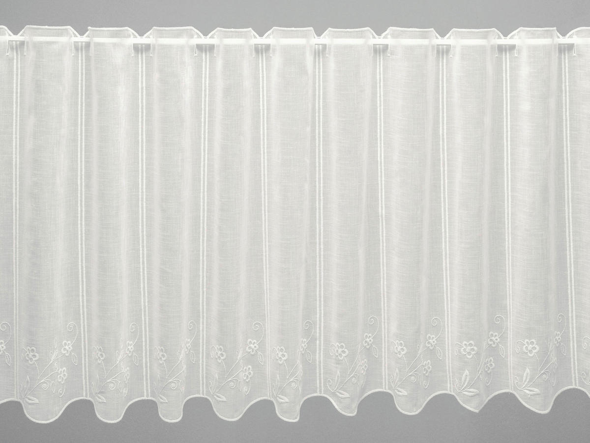 KRATKA ZAVJESA boje šampanjca   - boje šampanjca, Basics, tekstil (120cm)