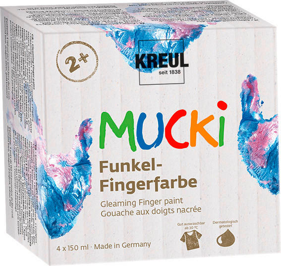 ACRYLFARBE - Blau/Silberfarben, KONVENTIONELL (14,6/7,0/14,6cm)