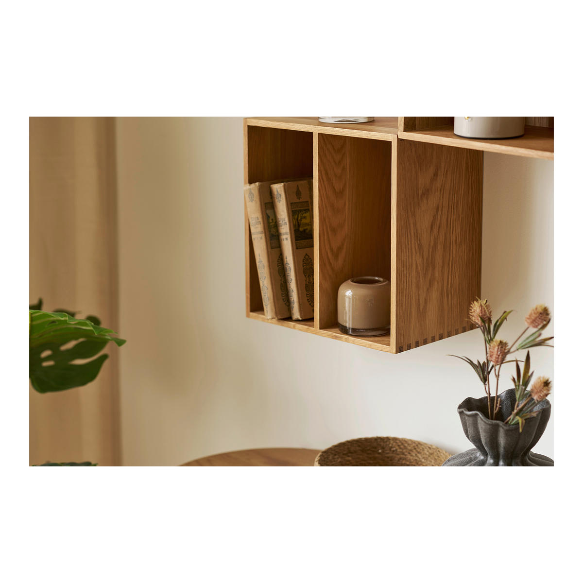 LJUSSTAKE  - ljusbrun, Basics, glas (8/8/7,5cm)