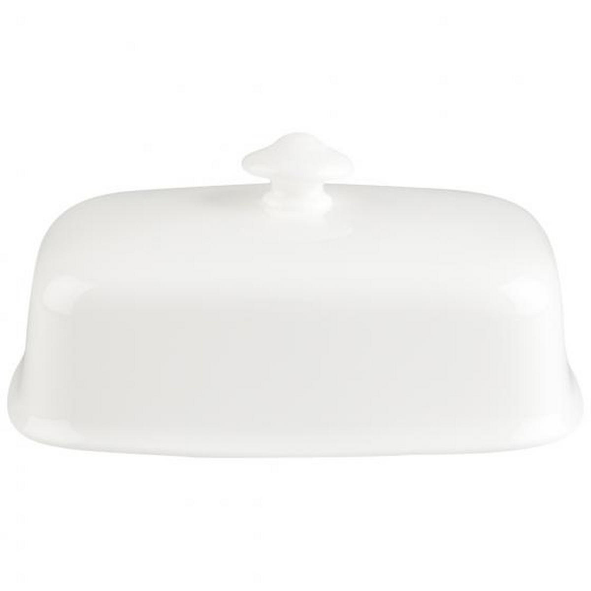 BUTTERDOSENDECKEL - Weiß, Basics, Keramik (15,1/11,5/7,1cm) - Noblesse - V&B