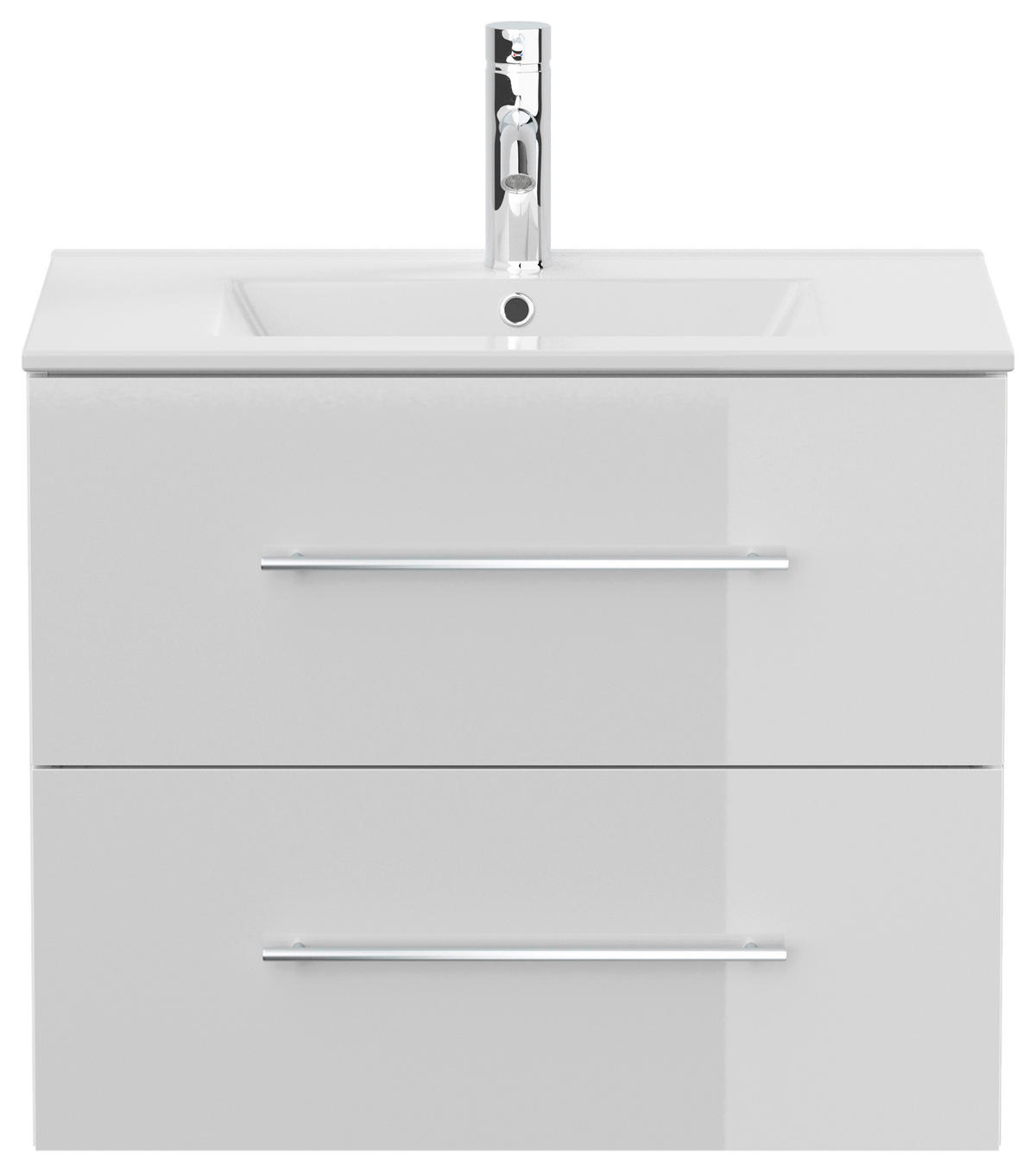 WASCHTISCHKOMBI 71 cm  - Weiß Hochglanz/Weiß, Basics, Keramik/Holzwerkstoff (71cm) - MID.YOU