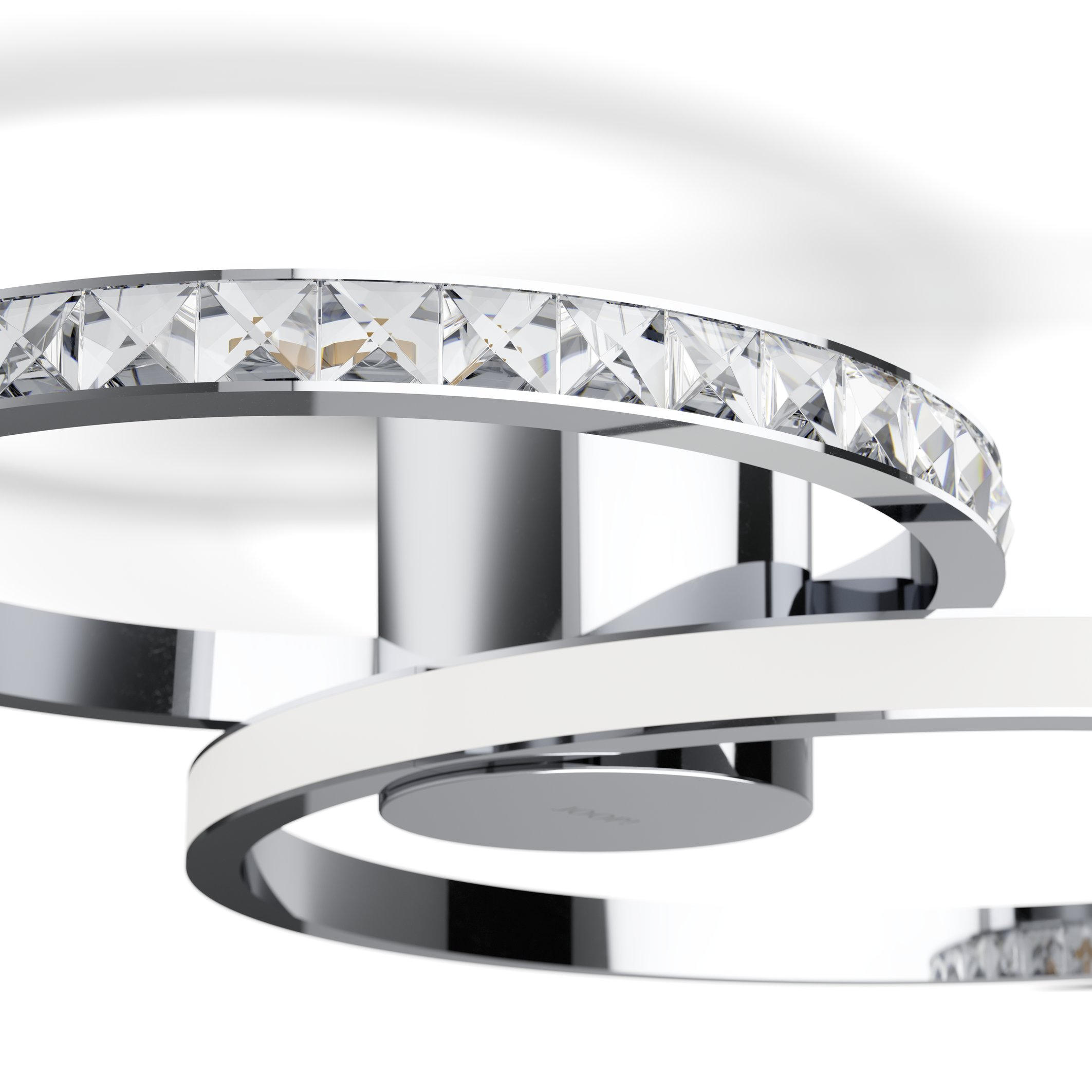 LED SVJETILJKA STROPNA Juwel Lights  - prozirno/boje kroma, Lifestyle, staklo/metal (59,5/41,5/10cm) - Joop!