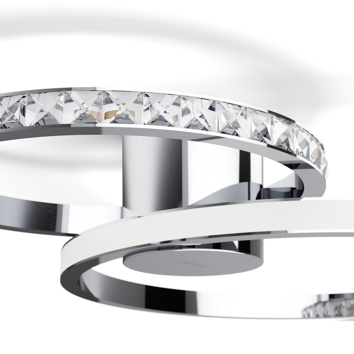 LED SVJETILJKA STROPNA Juwel Lights  - prozirno/boje kroma, Lifestyle, staklo/metal (59,5/41,5/10cm) - Joop!