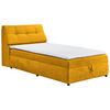 BOXBETT 120/200 cm  in Senfgelb  - Senfgelb/Schwarz, Design, Kunststoff/Textil (120/200cm) - Carryhome