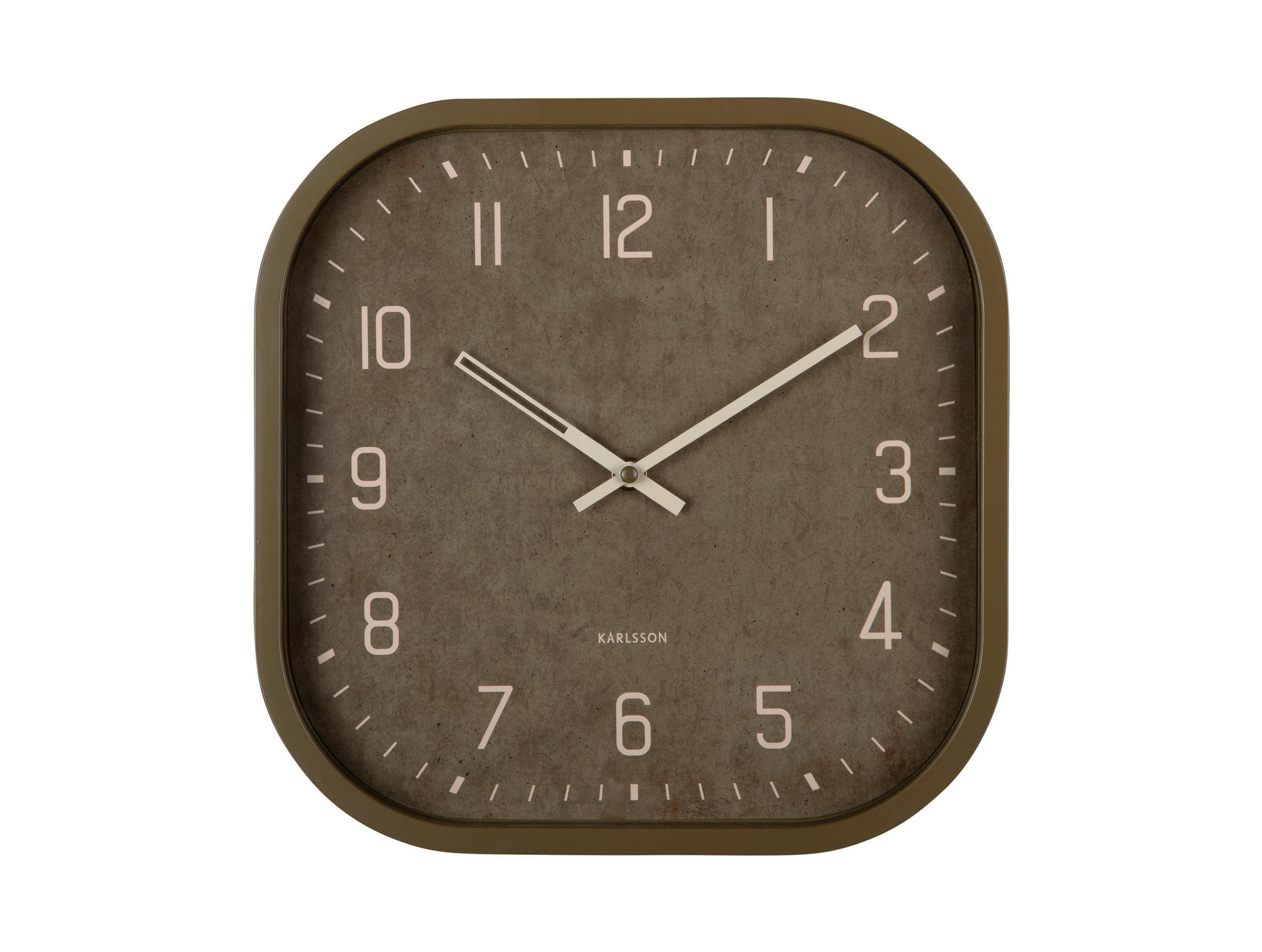 WANDUHR Elemental Grün 30/30/4 cm  - Grün, Basics, Kunststoff (30/30/4cm) - Karlsson