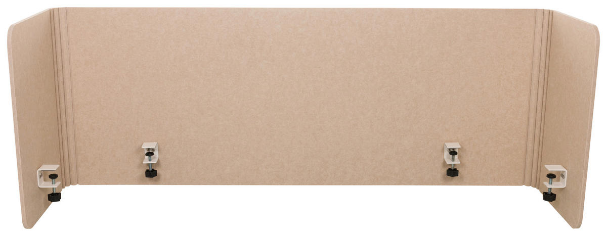 TRENNWAND Textil, Metall, Kunststoff Beige  - Beige, Basics, Kunststoff/Textil (160/40/2cm) - MID.YOU