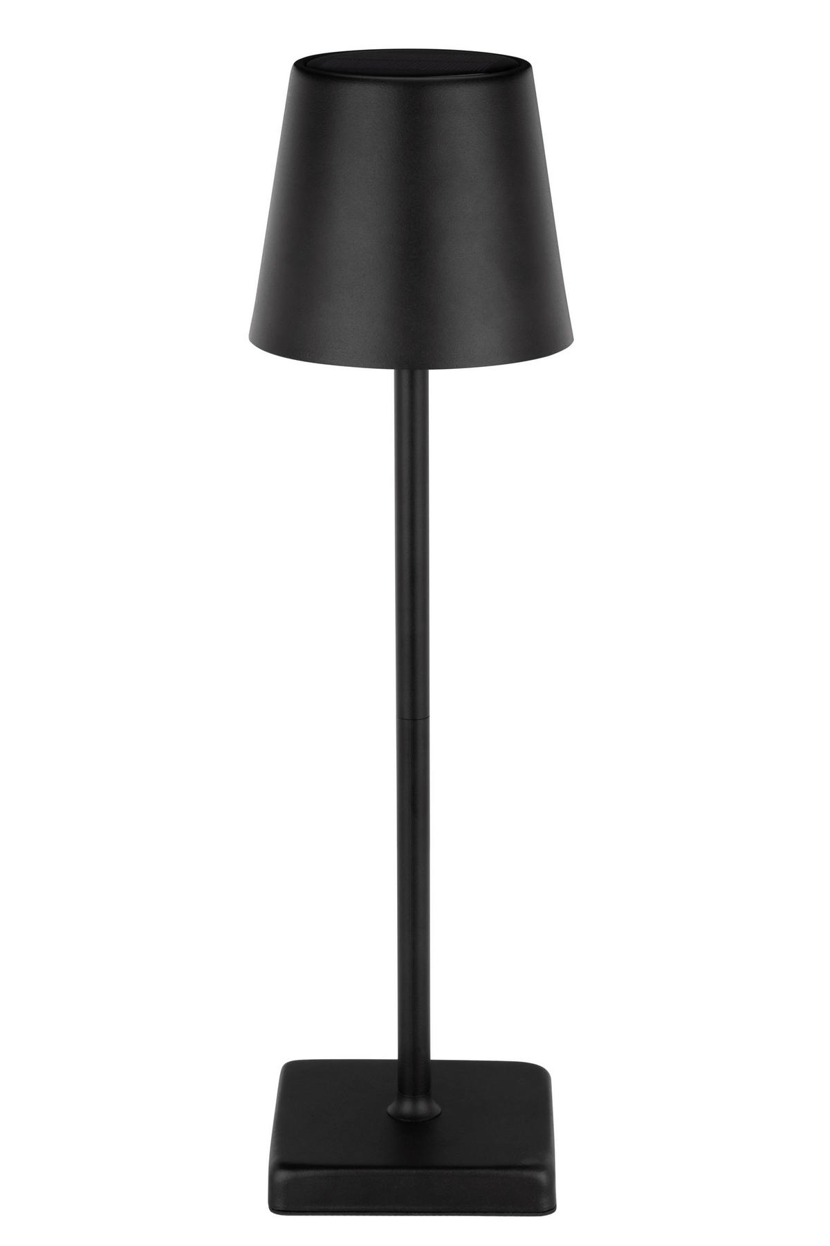 SOLARLEUCHTE 10,7/38 cm   - Schwarz/Weiß, Basics, Kunststoff/Metall (10,7/38cm) - Ambia Garden