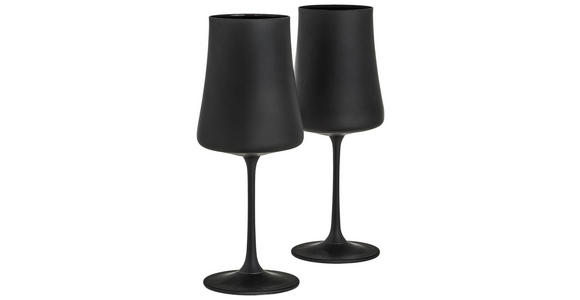 GLÄSERSET 2-teilig - Schwarz, Basics, Glas (460ml) - Novel