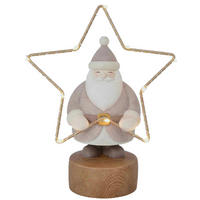 WEIHNACHTSMANN  - Goldfarben/Braun, LIFESTYLE, Kunststoff/Metall (19/24,8/9,5cm) - X-Mas