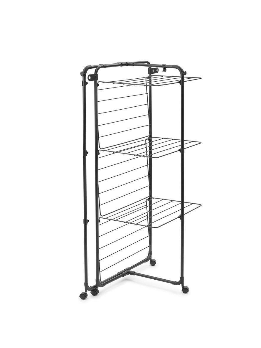 VERTIKALNA SUŠILICA ZA VEŠ - crna, Osnovno, metal (76,2/73,7/125,6cm) - Brabantia