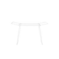 STOJACÍ SUŠÁK NA PRÁDLO - bílá, Konvenční, kov (58.8/97,5/5cm) - Brabantia