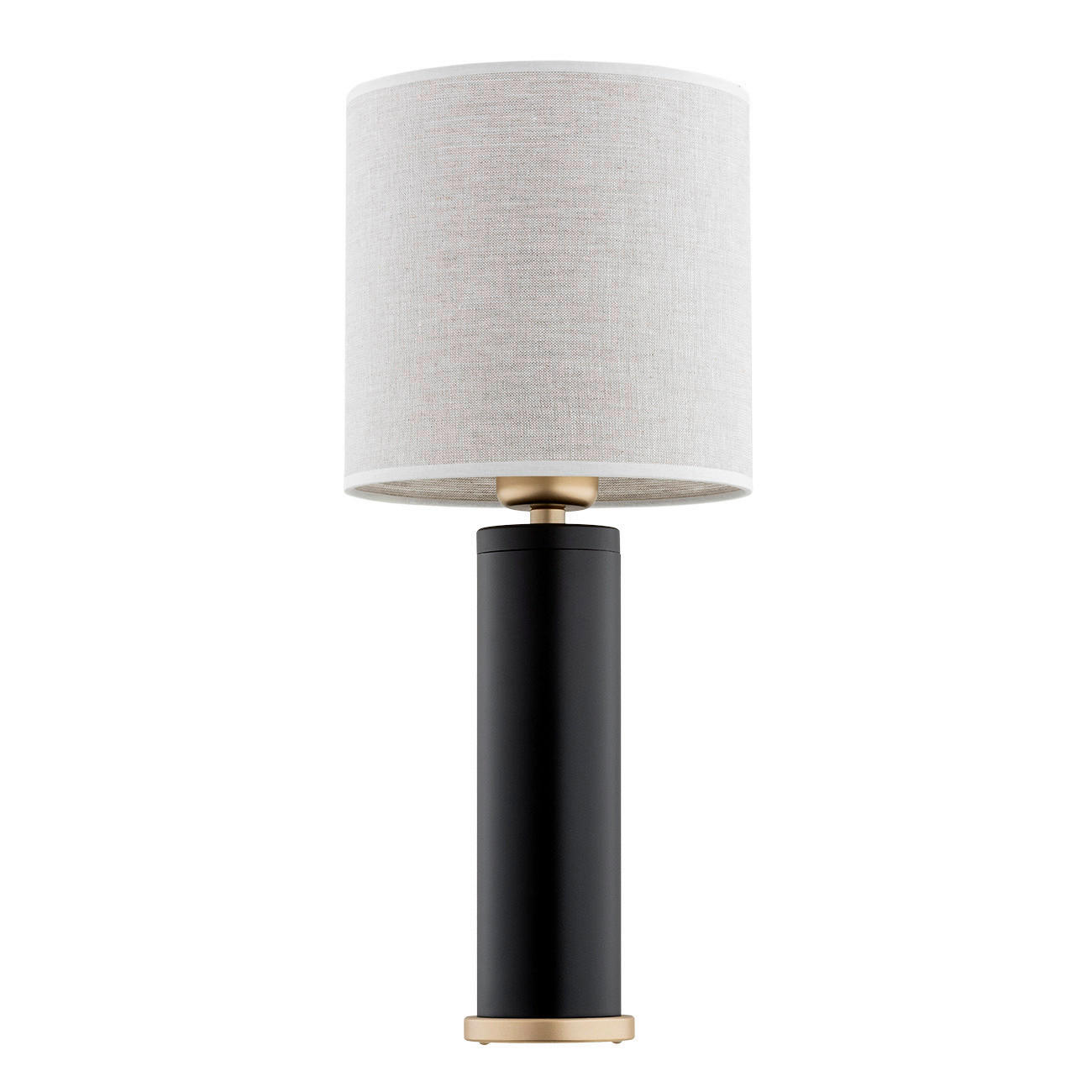 TISCHLEUCHTE Argon Riva 48/20/20 cm  - Beige/Goldfarben, KONVENTIONELL, Textil/Metall (48/20/20cm)