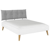 BETT 160/200 cm  in Weiß  - Wildeiche/Weiß, Design, Holz/Holzwerkstoff (160/200cm) - Carryhome