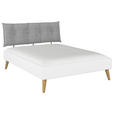 BETT 160/200 cm  in Weiß  - Wildeiche/Weiß, Design, Holz/Holzwerkstoff (160/200cm) - Carryhome