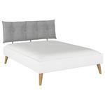 BETT 160/200 cm  in Weiß  - Wildeiche/Weiß, Design, Holz/Holzwerkstoff (160/200cm) - Carryhome