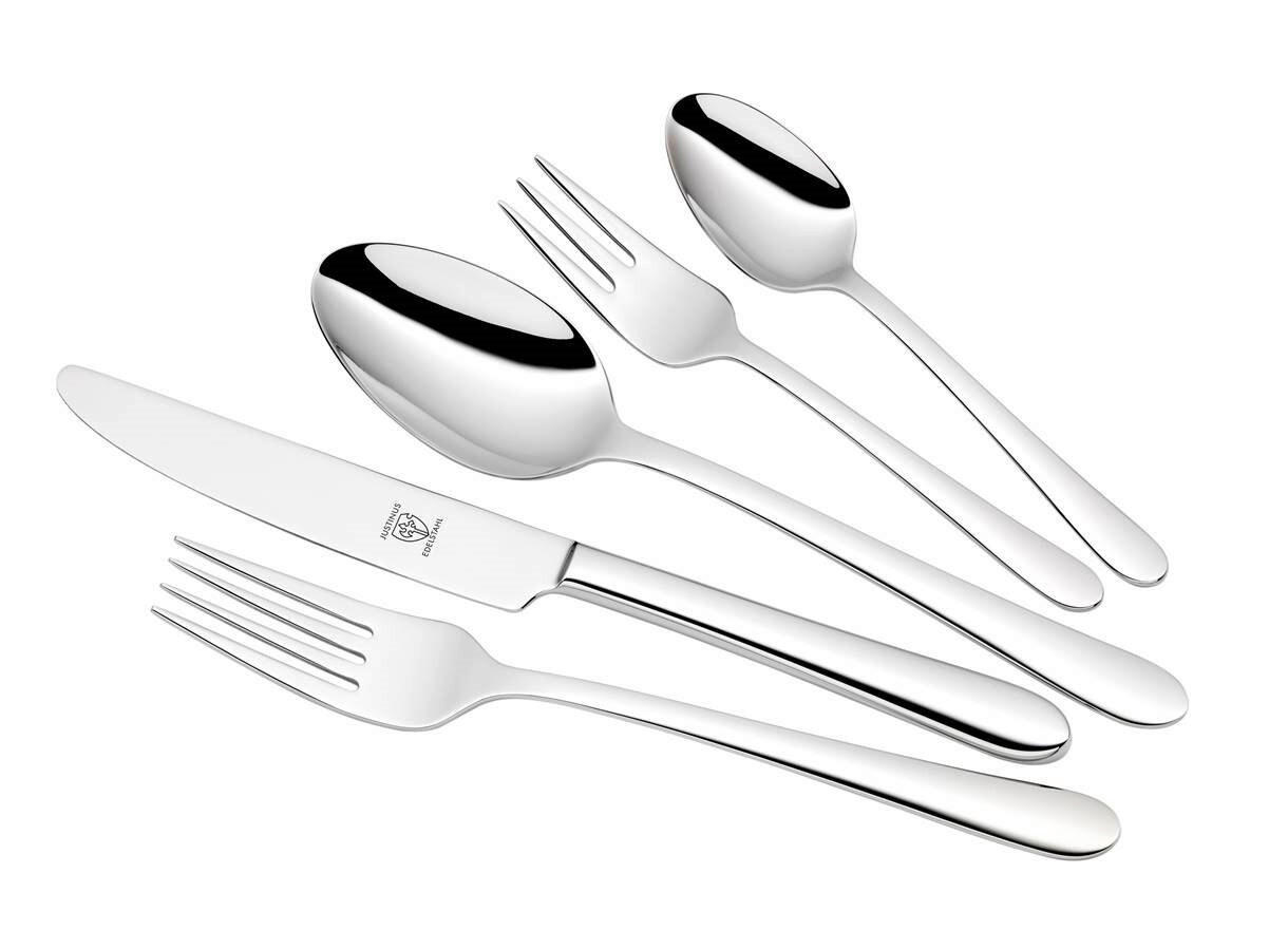 BESTECKSET Imola 30-teilig  - Edelstahlfarben, Basics, Metall (43/25/5cm) - Justinus