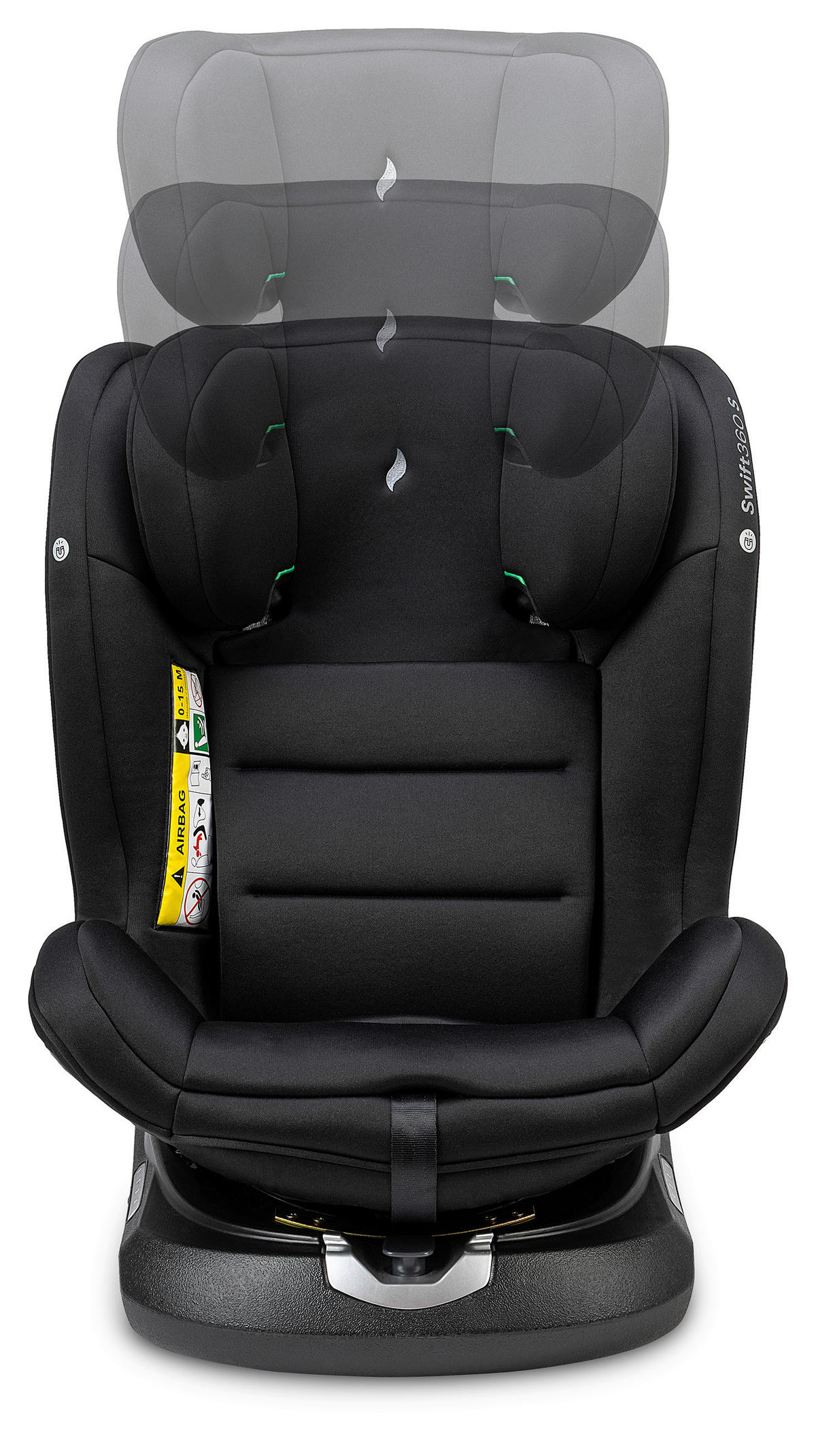 REBOARDER-KINDERSITZ SWIFT360S ECE R 129 i-SIZE  - Schwarz, Basics, Kunststoff/Textil (44/60/50cm) - Osann