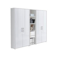 AKTENSCHRANK Weiß, Weiß Hochglanz  - Weiß Hochglanz/Weiß, MODERN, Holzwerkstoff (212,9/185,6/33cm) - MID.YOU