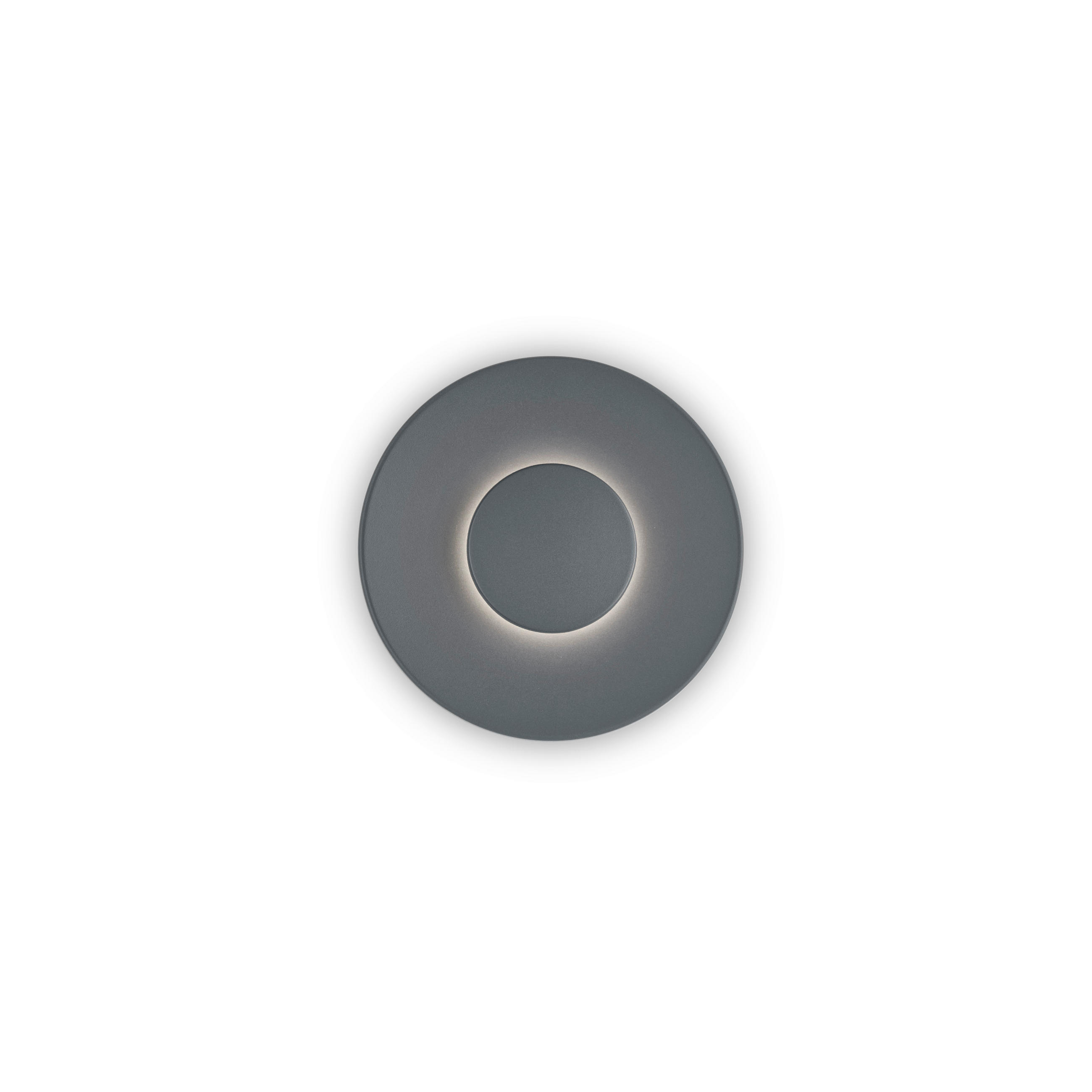 LED-WANDLEUCHTE BUD44 24/5 cm   - Graphitfarben, Design, Metall (24/5cm) - Helestra