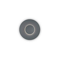 LED-WANDLEUCHTE BUD44 24/5 cm   - Graphitfarben, Design, Metall (24/5cm) - Helestra