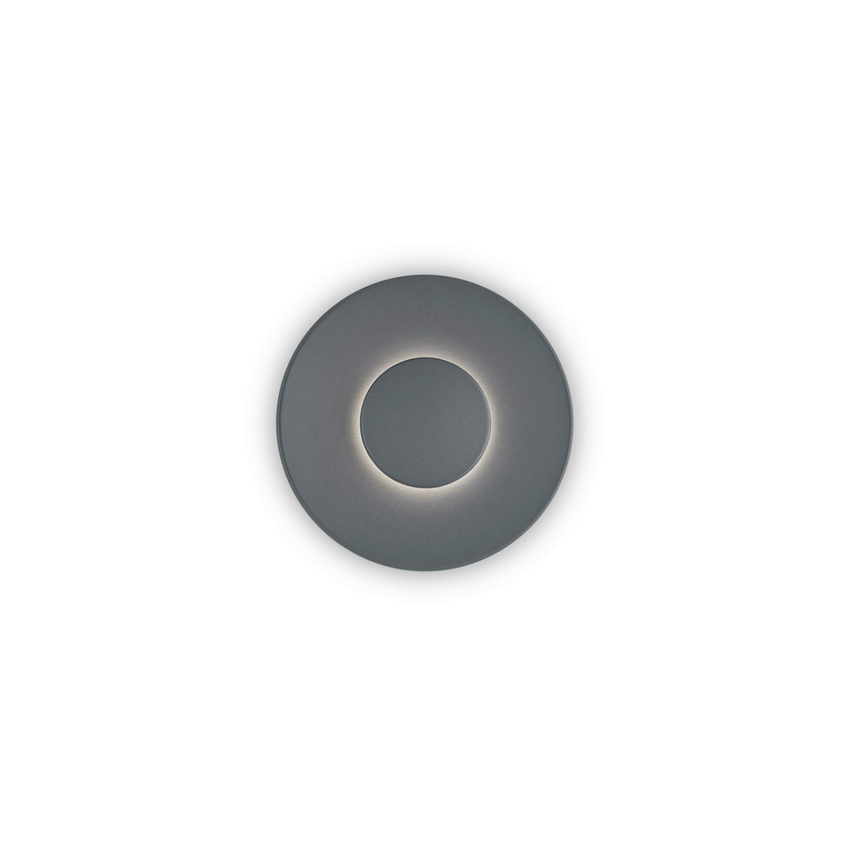 LED-WANDLEUCHTE BUD44 24/5 cm   - Graphitfarben, Design, Metall (24/5cm) - Helestra