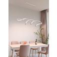 LED-HÄNGELEUCHTE 100/22/120 cm  - Sandfarben, Design, Kunststoff/Metall (100/22/120cm) - Novel