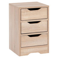 NOČNÍ STOLEK, barvy dubu, 31/49/31 cm - barvy dubu, Moderní, kompozitní dřevo (31/49/31cm) - MID.YOU