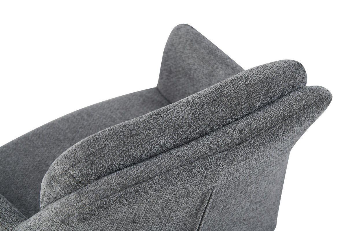 STUHL-SET 2 Stück  in Webstoff  - Anthrazit/Schwarz, MODERN, Textil/Metall (53/87/62cm) - MID.YOU