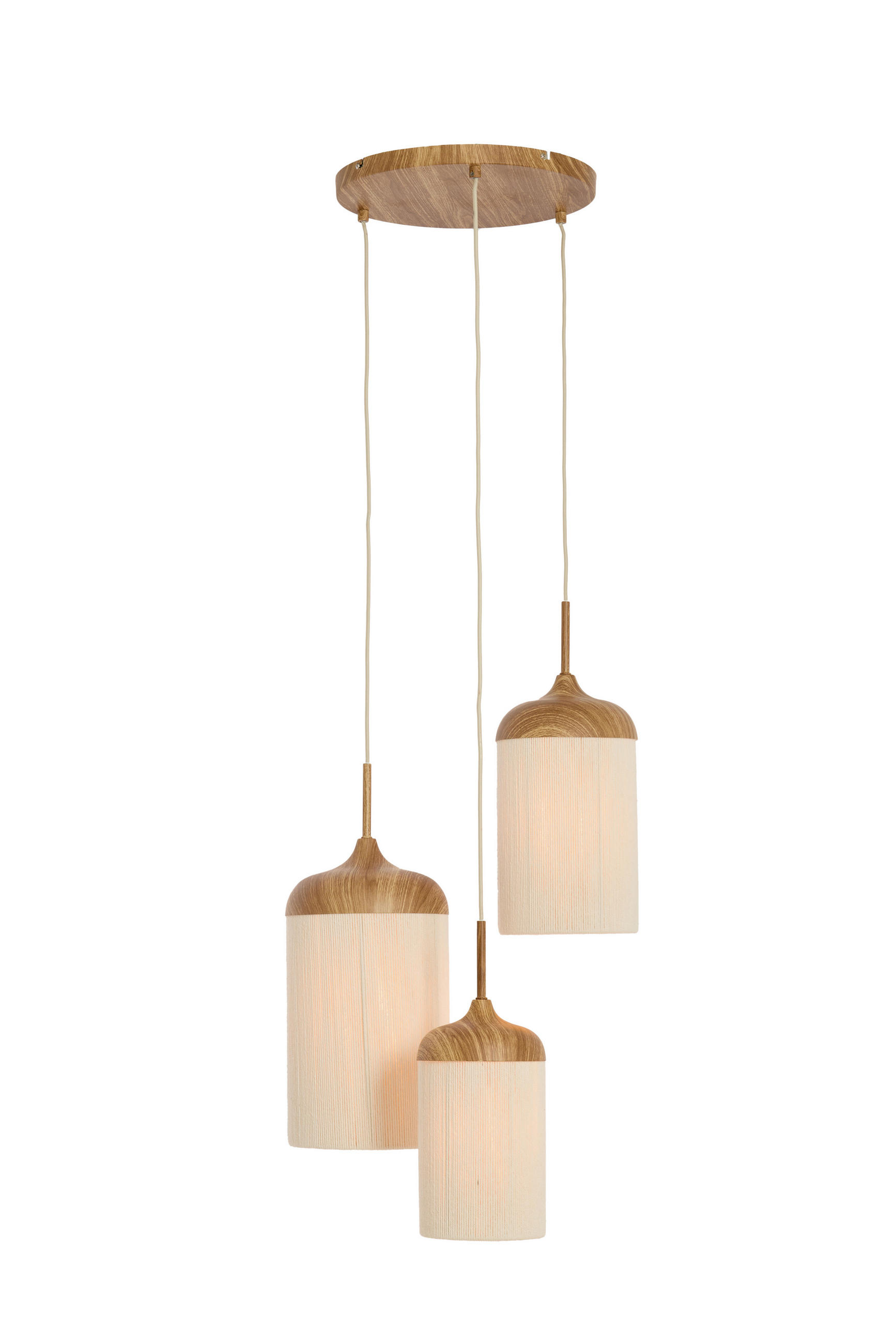 HÄNGELEUCHTE Dania 35/32/35 cm   - Creme, Design, Kunststoff/Textil (35/32/35cm) - Light & Living