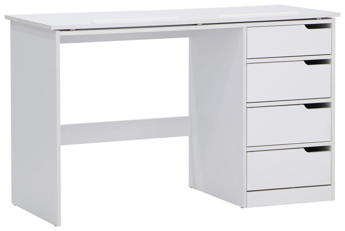 SCHREIBTISCH  in Weiß  - Weiß, MODERN, Holzwerkstoff (120/74/48cm) - MID.YOU