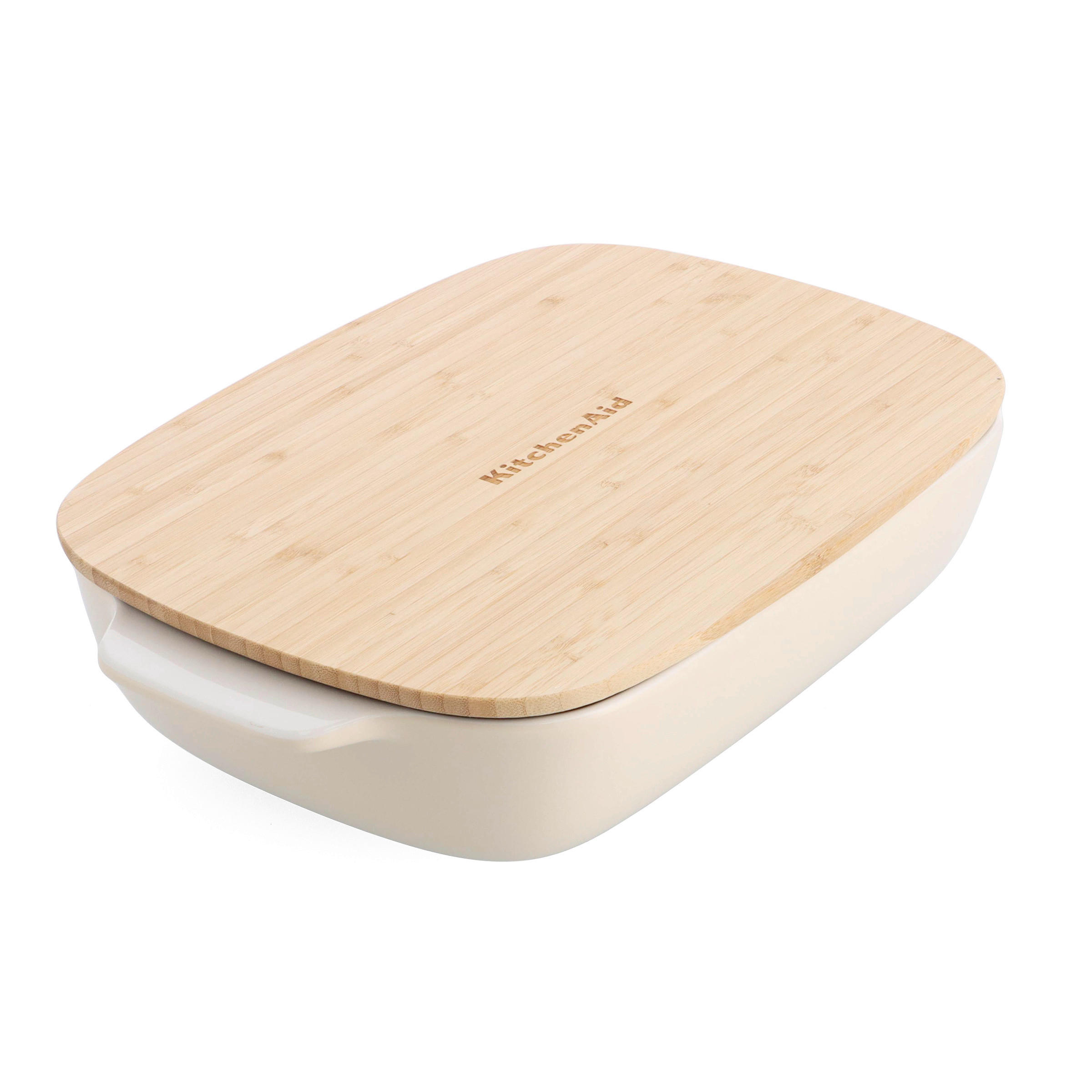 AUFLAUFFORM Keramik, Naturmaterialien Steingut  - Creme/Weiß, Basics, Naturmaterialien/Keramik (24cm) - Kitchenaid