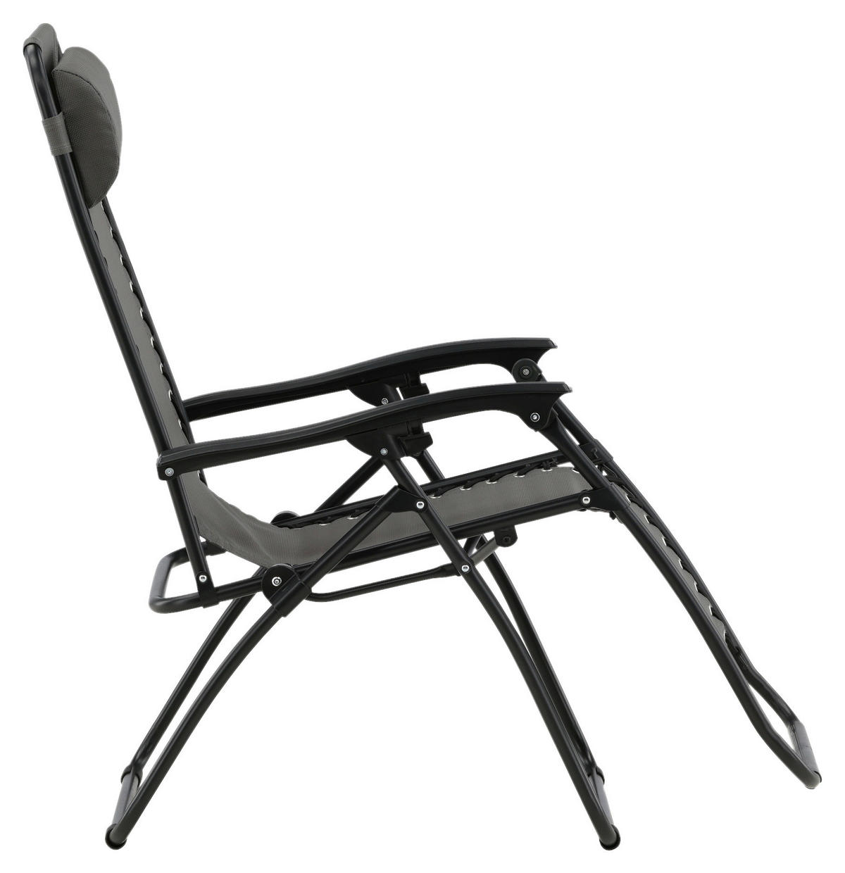 GARTEN-RELAXSESSEL 68/112/90 cm  - Grau, KONVENTIONELL, Kunststoff/Textil (68/112/90cm) - Gardenson
