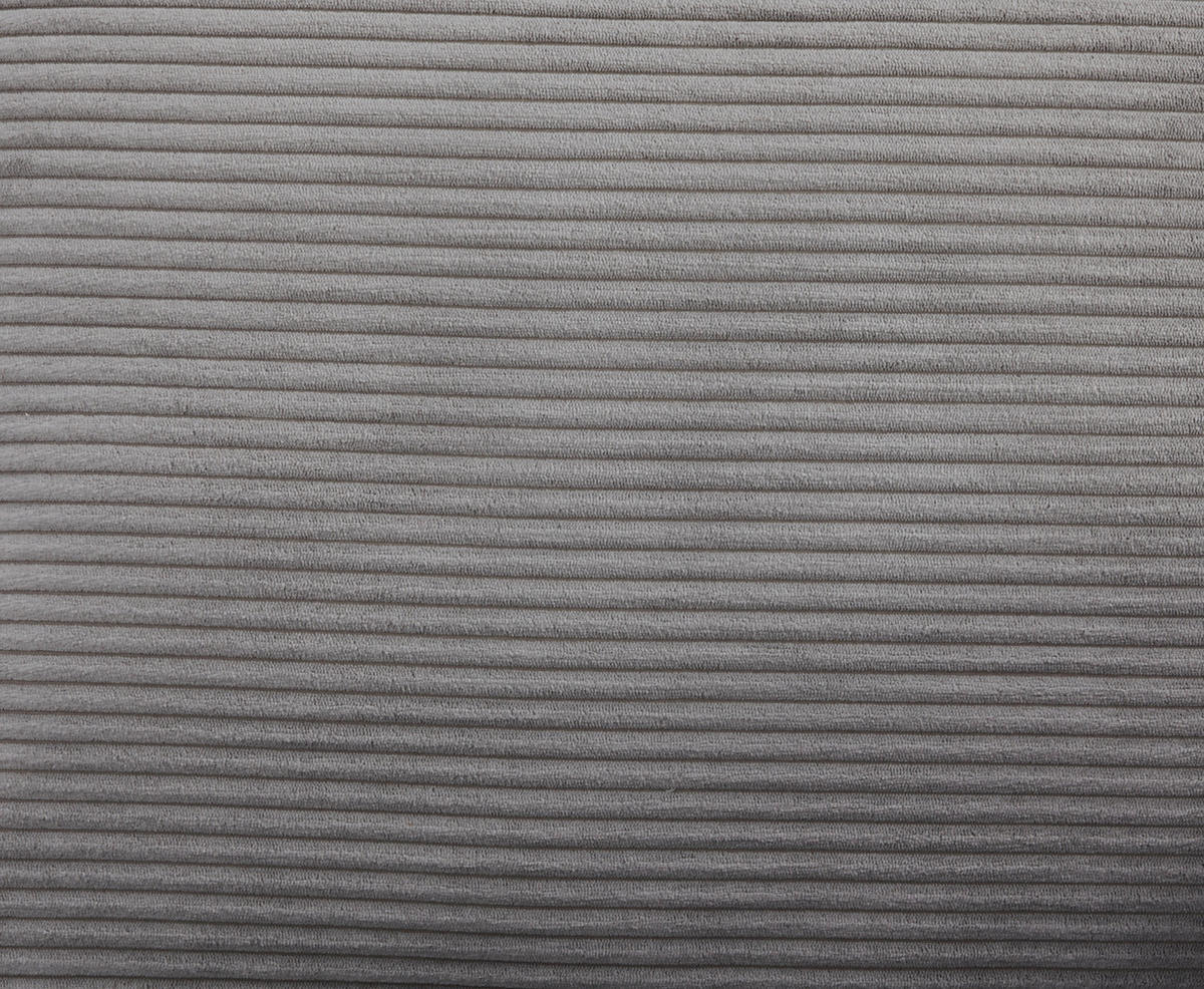 SCHLAFSOFA Cord Grau  - Schwarz/Grau, MODERN, Kunststoff/Textil (139/84/72cm) - MID.YOU