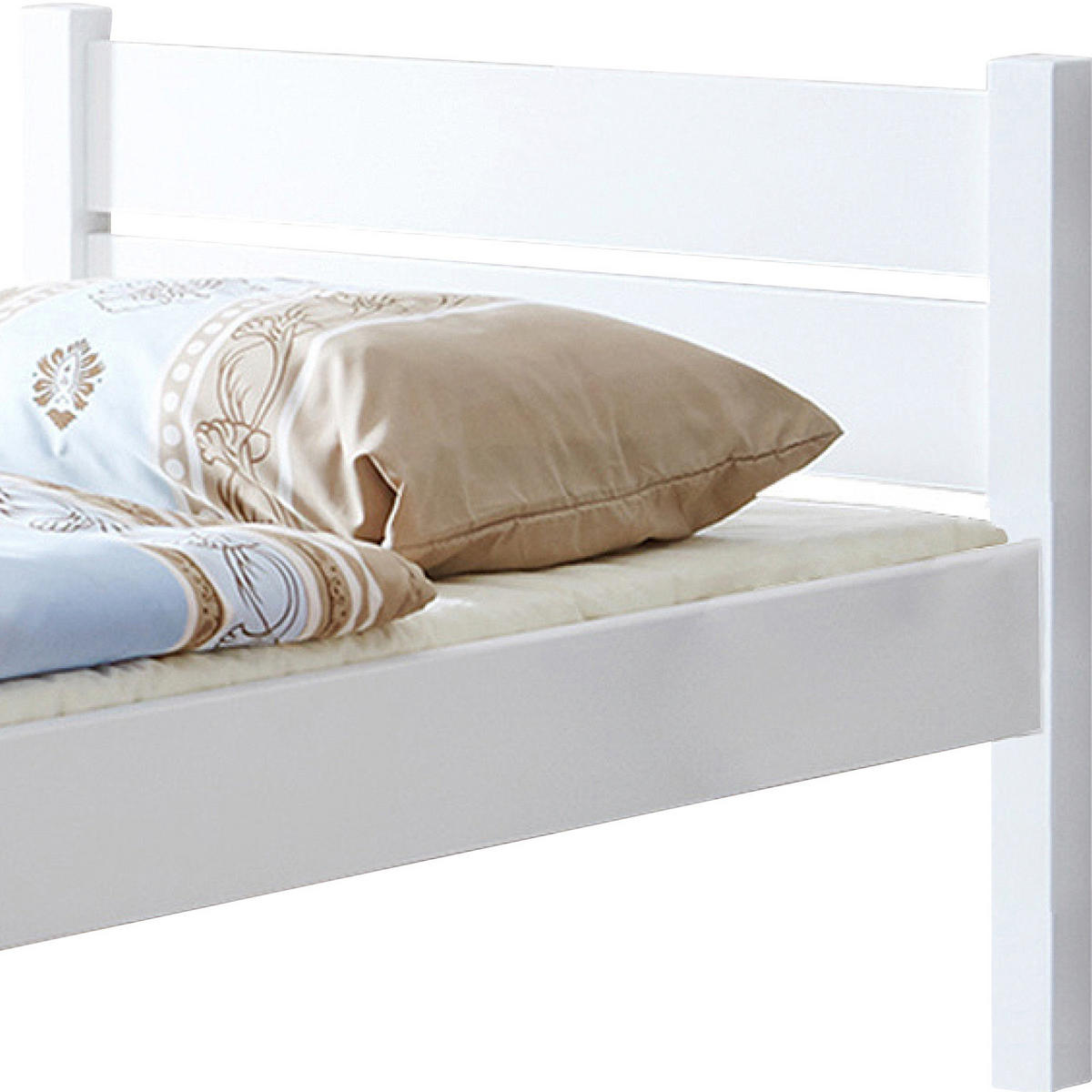 BETT 100/200 cm  in Weiß  - Weiß, KONVENTIONELL, Holz (100/200cm) - MID.YOU