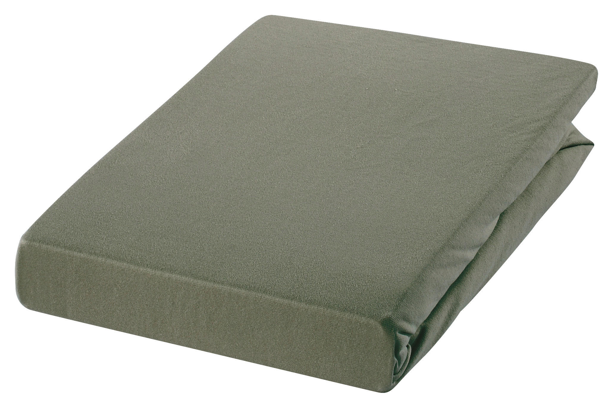 Dieter Knoll ELASTICKÉ PROSTĚRADLO, žerzej, tmavě zelená, 100/220 cm