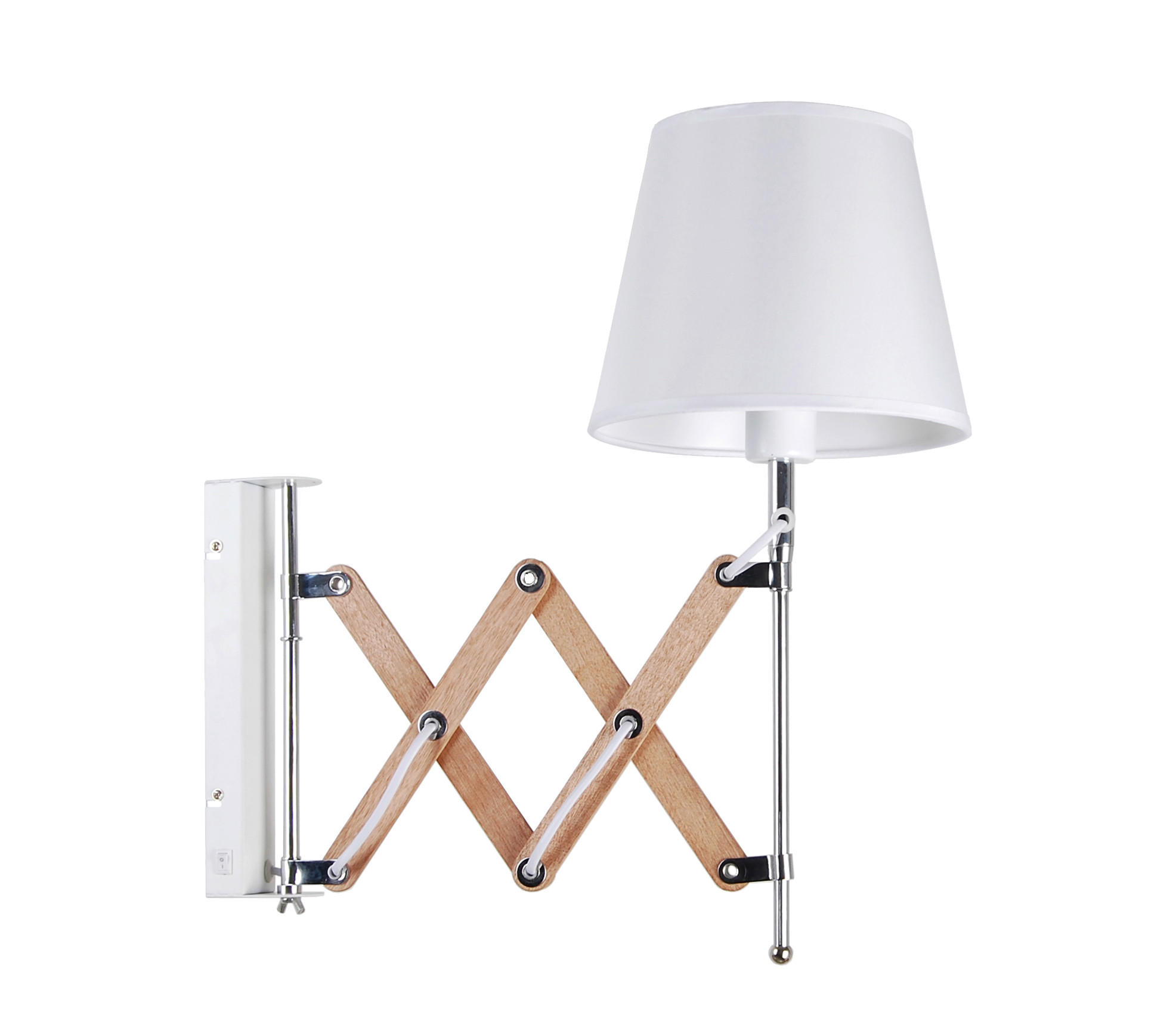 WANDLEUCHTE 22.5/52/50 cm   - Chromfarben, KONVENTIONELL, Metall (22.5/52/50cm)