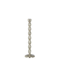 KERZENHALTER - Silberfarben, Basics, Metall (10,5/10,5/40cm) - Ambia Home