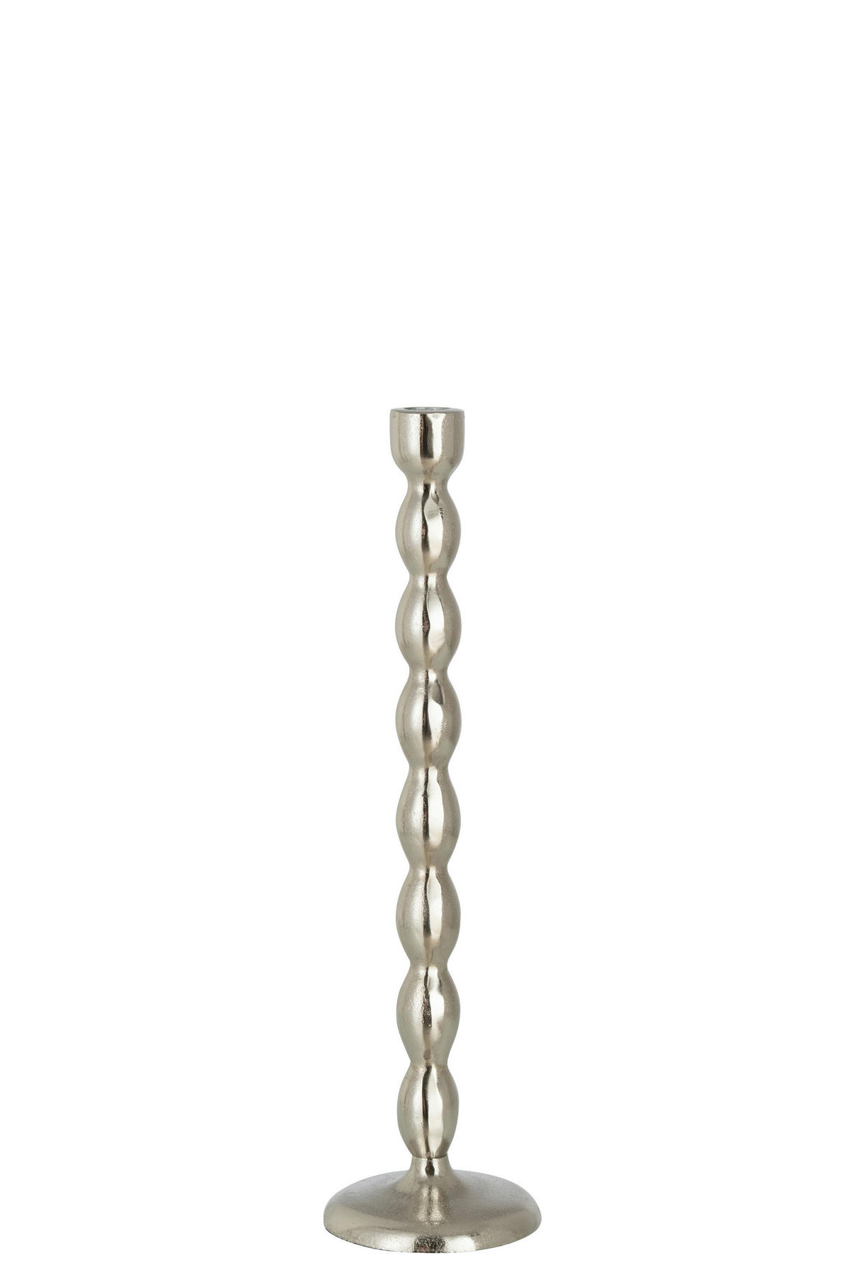 KERZENHALTER - Silberfarben, Basics, Metall (10,5/10,5/40cm) - Ambia Home