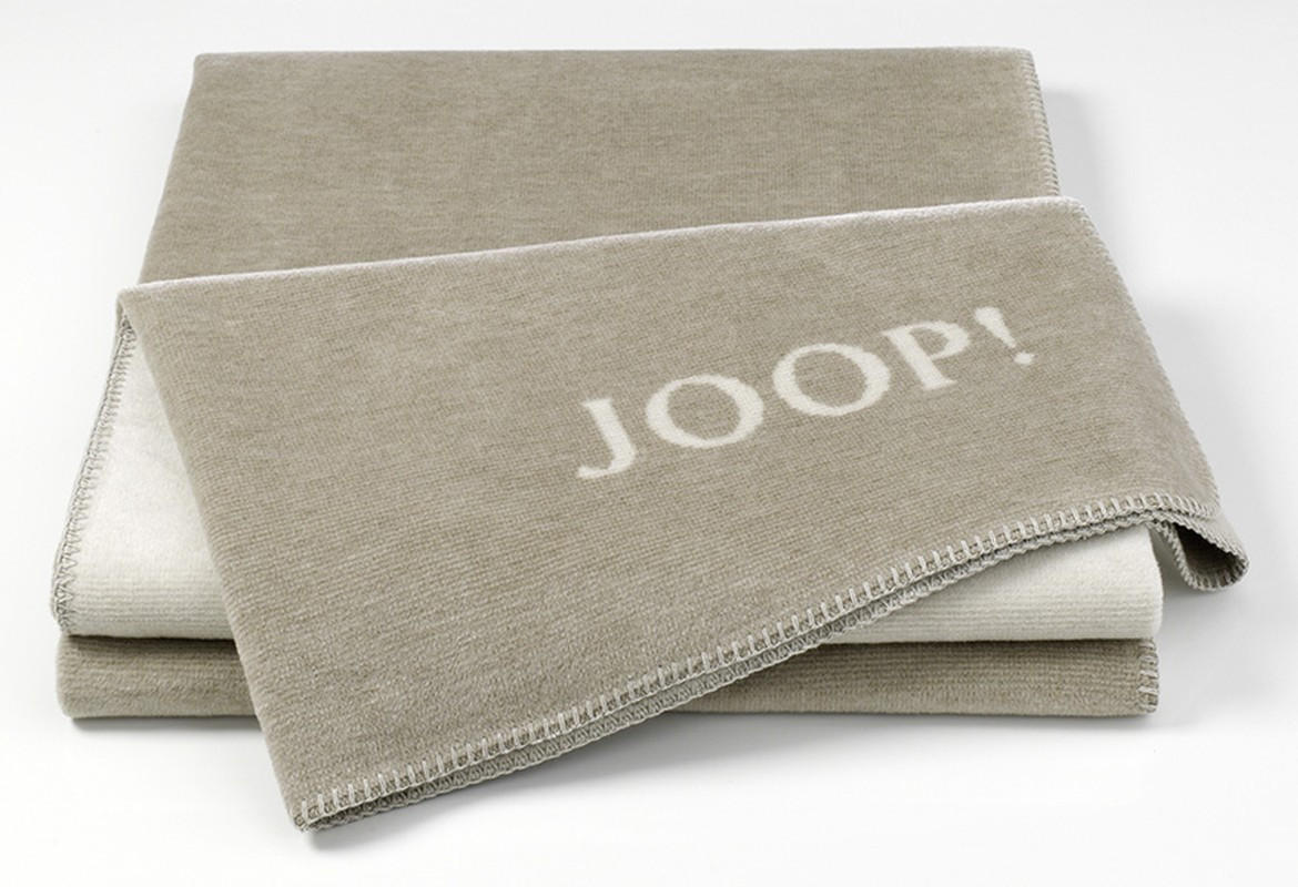 Joop! Wohndecke Melange Doubleface Natur, Sand 150x200 cm