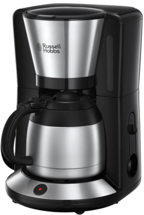 THERMO-KAFFEEMASCHINE  - Grau Hochglanz/Schwarz, Basics, Kunststoff/Metall (21,2/35,3/23,7cm) - Russel Hobbs