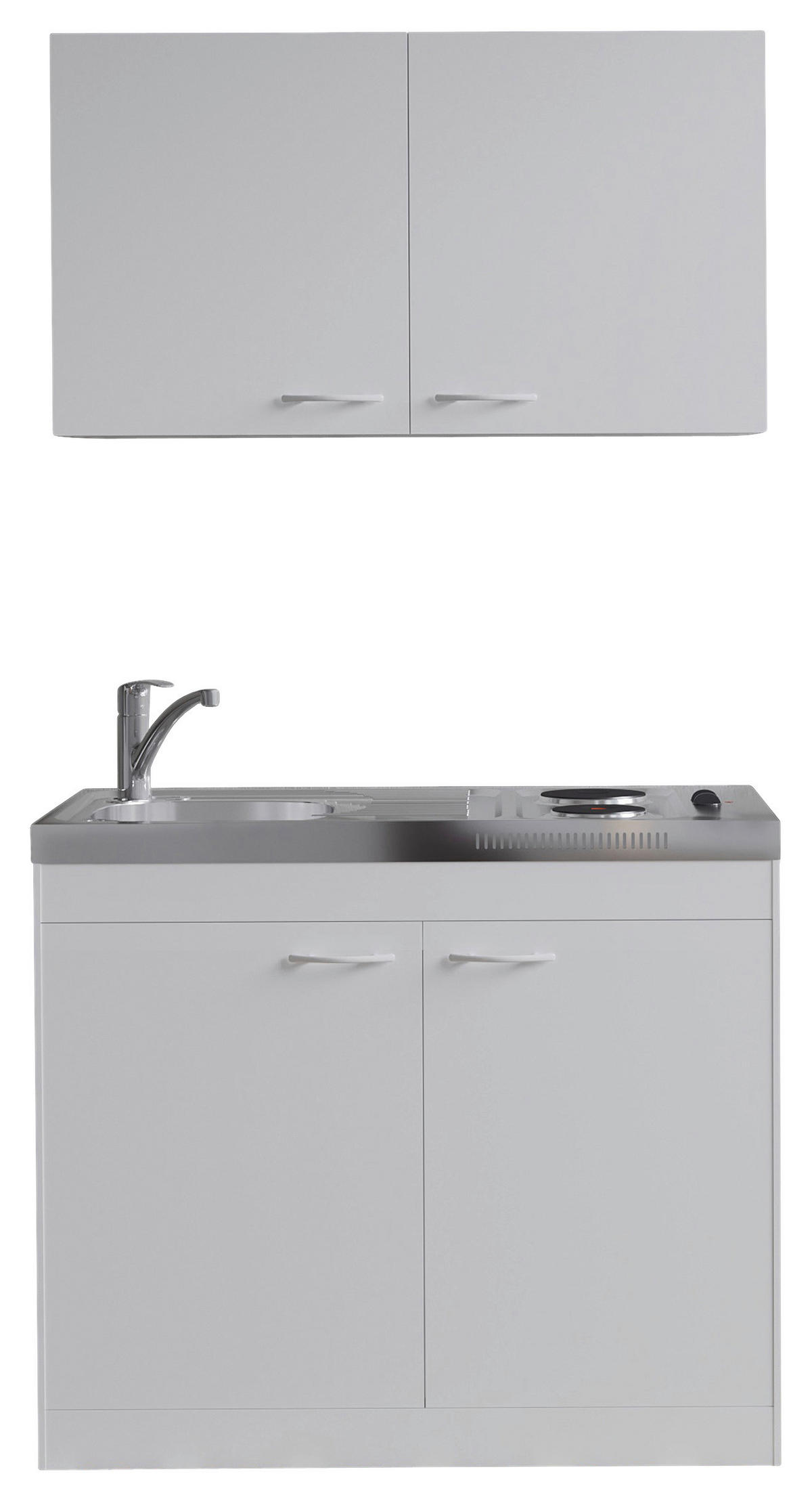 MINIKÖK 100 cm   i vit  - vit, Basics, trämaterial/plast (100cm) - Respekta