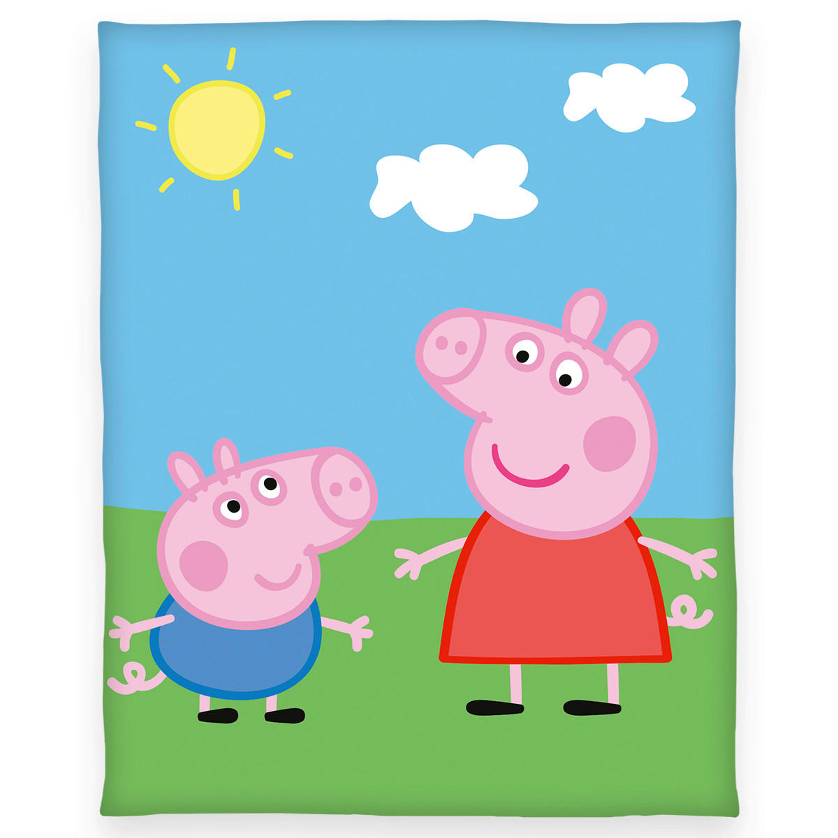 SCHMUSEDECKE Peppa Pig  130/160 cm  - Basics, Textil (130/160cm) - Herding