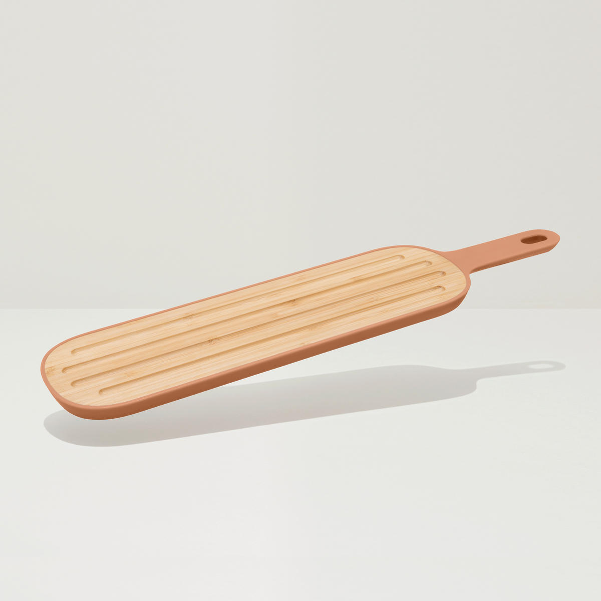 DESKA ZA SERVIRANJE - naravne barve/oranžna, Basics, umetna masa/les (44/10cm) - BergHOFF