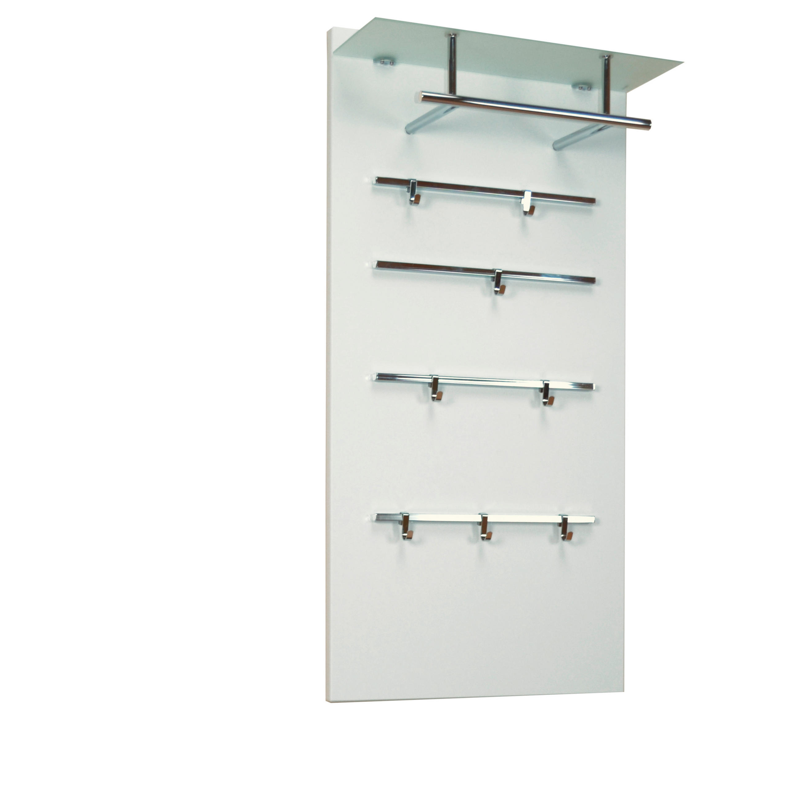 GARDEROBENPANEEL  in  - Weiß, Design, Glas/Holzwerkstoff (26/60/120cm) - MID.YOU