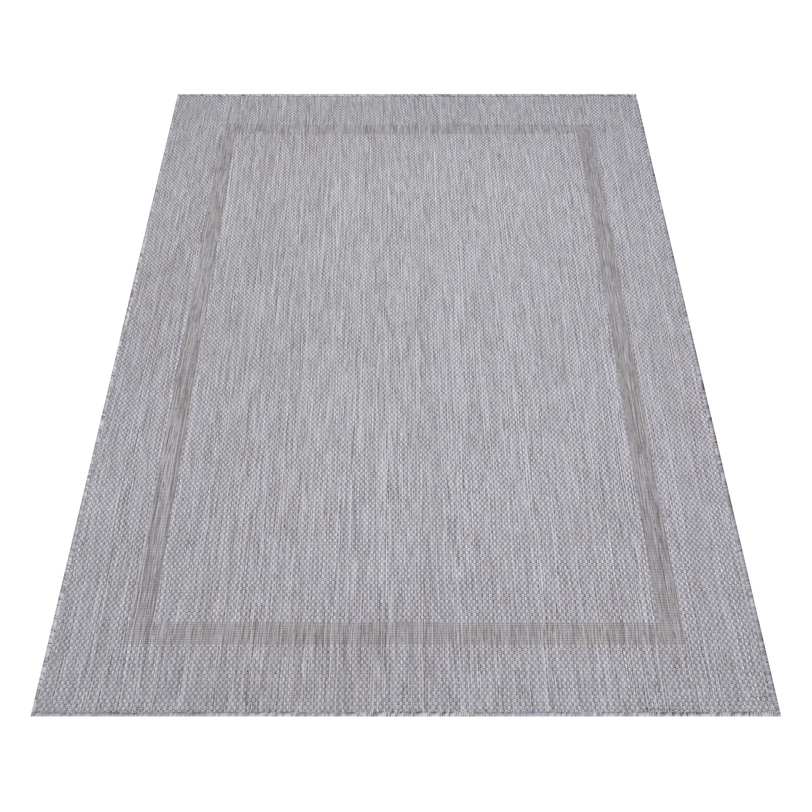 Thumbnail - Kadima Design Teppich, Silber, Textil, Uni, Rechteckig, 240x340 cm, pflegeleicht, Teppiche & Böden, Teppiche, Outdoortep...