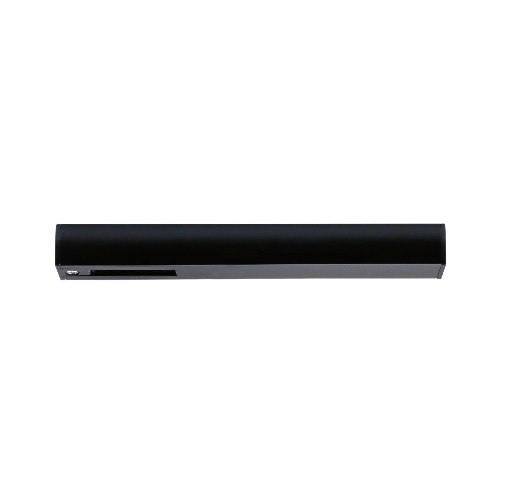 SCHIENENSYSTEM-EINSPEISER URAIL 16,1/1,8/1,8 cm   - Schwarz, Basics, Kunststoff (16,1/1,8/1,8cm) - Paulmann