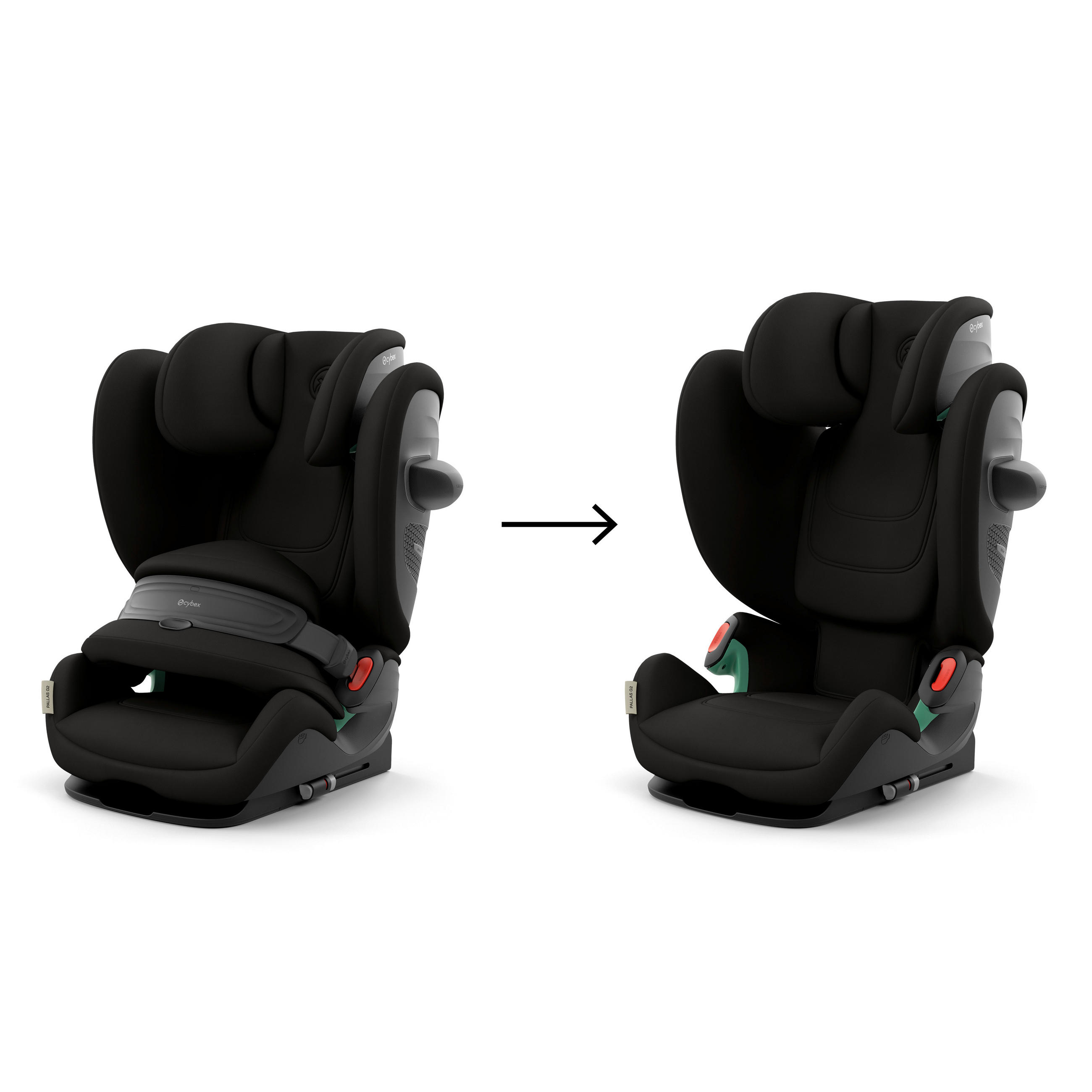 KINDERAUTOSITZ PALLAS G2 I-SIZE  - Schwarz, Basics, Textil (40,5/59,5/59-81cm) - Cybex