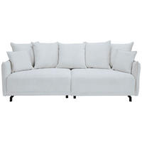 BIGSOFA in Cord Grau  - Schwarz/Grau, Design, Textil/Metall (226/91/103cm) - Carryhome