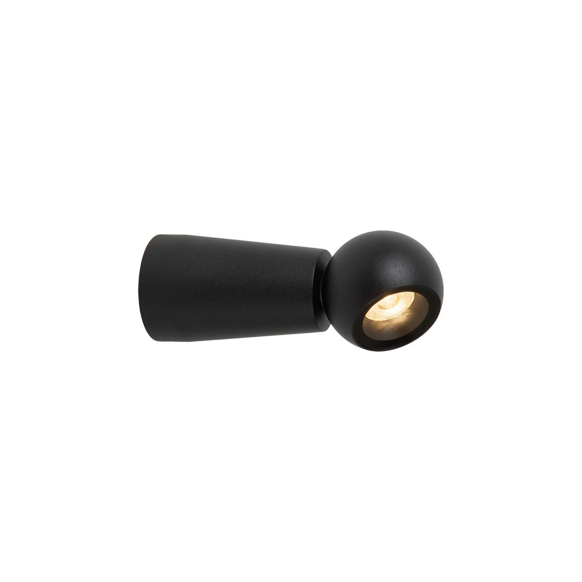 LED-WANDLEUCHTE Ipsos 6/6/15 cm  - Schwarz, KONVENTIONELL, Metall (6/6/15cm) - Lucide