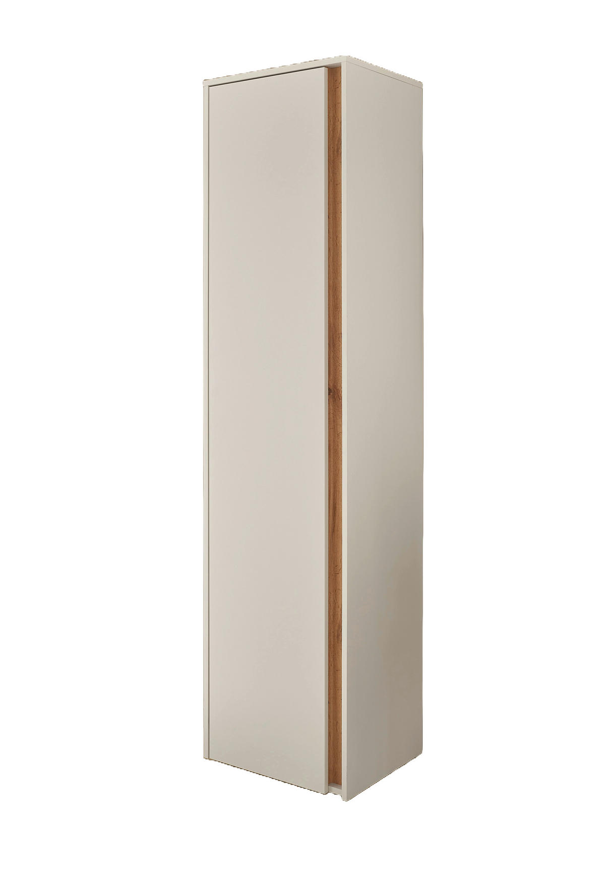 GARDEROBENSCHRANK  in 50/200/40 cm  - Eiche Wotan/Schwarz, Design, Holzwerkstoff/Kunststoff (50/200/40cm) - Modante
